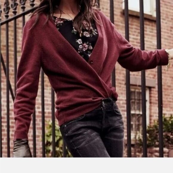 CAbi Burgundy Knit Sweater large style #3529 - Picture 10 of 10